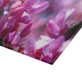 Redbudのピンクの花 カッティングボード (角)