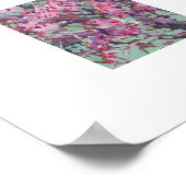 Redbud On A Matt Green Sky / Artist Larry Lerew ポスター (角)