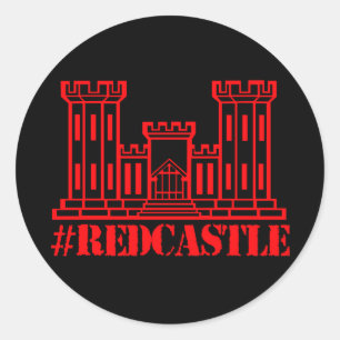 #Redcastleの施設隊員(大きい城) ラウンドシール