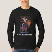 REDDERE JUSTITIAM Knights Templar Motto Tシャツ (正面)