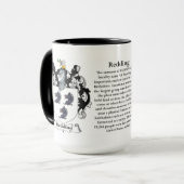 Redding家族の紋章付き外衣 マグカップ (正面左)