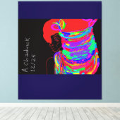 Reddish-Orange Fox Warrior Princess  キャンバスプリント (インサイチュ (ウッドフロア))