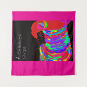 Reddish-Orange Fox Warrior Princess  タペストリー (正面)