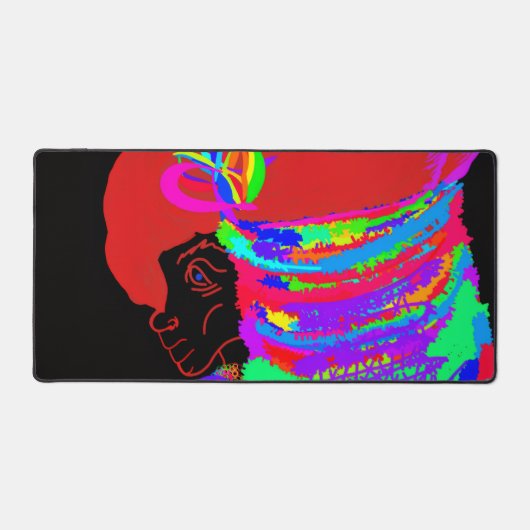 Reddish-Orange Fox Warrior Princess デスクマット (正面)