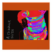 Reddish-Orange Fox Warrior Princess フォトプリント (正面)