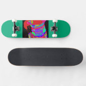 Reddish-Orange Fox Warrior Princess Skateboard スケートボード (横)