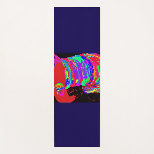 Reddish-Orange Fox Warrior Princess Two-Toned  ヨガマット (正面)