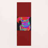 Reddish-Orange Fox Warrior Princess Two-Toned  ヨガマット (裏面)