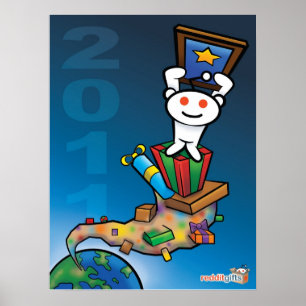 redditの秘密のサンタ2011年のポスター ポスター