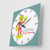 Reddyキロワット時を指し示し、火花でいっぱい スクエア壁時計 (傾斜)