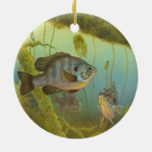 RedearのSunfishのLepomis MicrolophusテモテKnepp セラミックオーナメント (裏面)