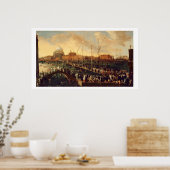 Redentore行列(キャンバス上の油) ポスター (キッチン)