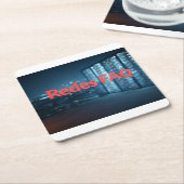 Redes FAQ スクエアペーパーコースター (アングル)