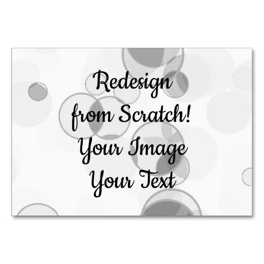 Redesign from Scratch - Create Your Own テーブルナンバー (正面)