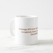 Redesign mug コーヒーマグカップ (正面左)