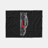 Redeye Dod Srtキャットマッスルカーチャージャーバーブレッド地獄Sc フリースブランケット (正面(横))