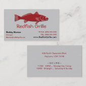 Redfishのグリルの名刺 名刺 (正面/裏面)