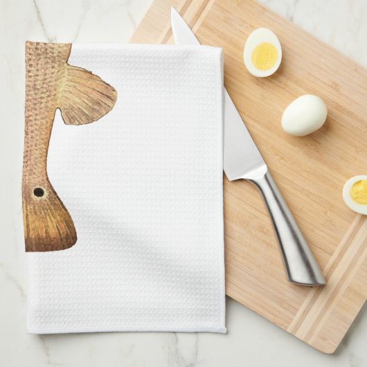 Redfishのロゴ キッチンタオル (四つ折り)