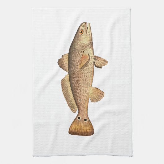 Redfishのロゴ キッチンタオル (縦)