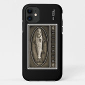 Redfishのヴィンテージの黒く及び白いiPhone 5の箱 Case-Mate iPhoneケース (裏面)