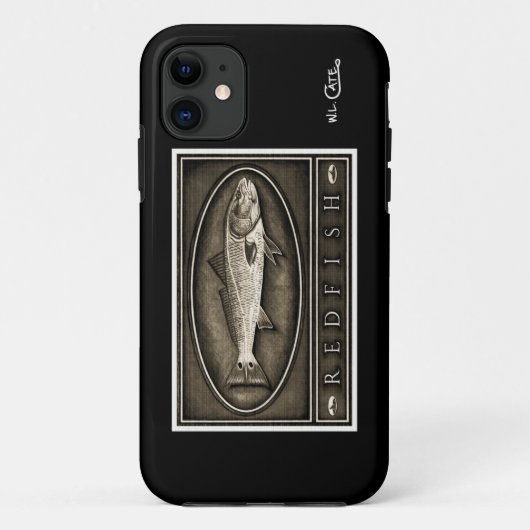 Redfishのヴィンテージの黒く及び白いiPhone 5の箱 Case-Mate iPhoneケース (裏面)