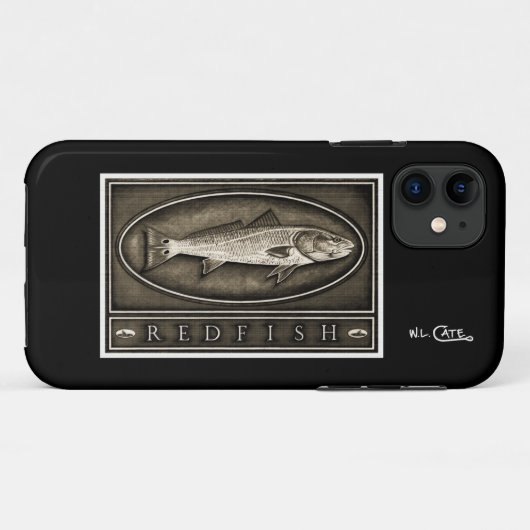 Redfishのヴィンテージの黒く及び白いiPhone 5の箱 Case-Mate iPhoneケース (裏面(横))