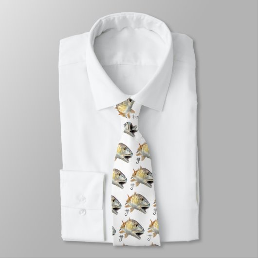 Redfishの殴打- Zazzle.png ネクタイ (タイ)
