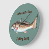 Redfish ラージ壁時計 (傾斜)