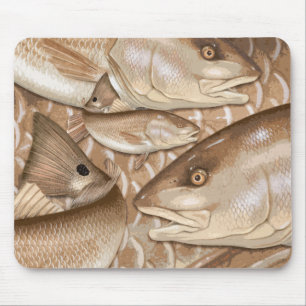 Redfish (赤いドラム)のマウスパッド マウスパッド