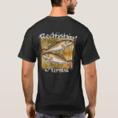 Redfishinの麻薬常習者のTシャツ Tシャツ (裏面)