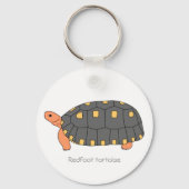 Redfoot Tortoise Keychain キーホルダー (正面)