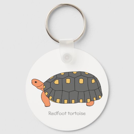 Redfoot Tortoise Keychain キーホルダー (正面)