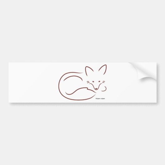 RedFox バンパーステッカー (正面)