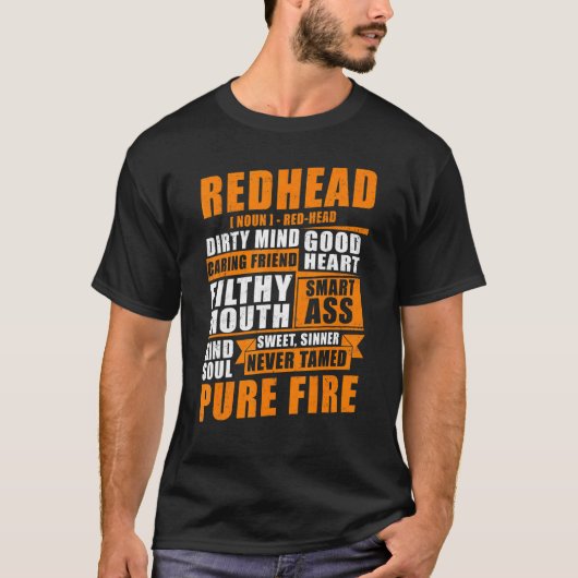 Redheadの定義 – 前方 tシャツ (正面)