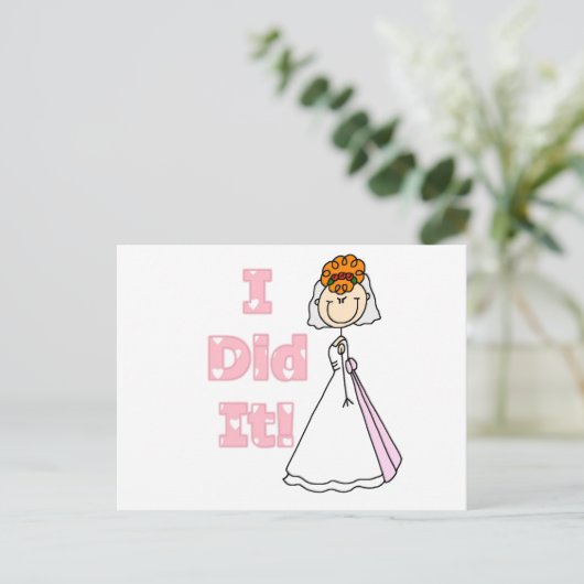 Redhead Bride私がやった ポストカード (スタンド正面)