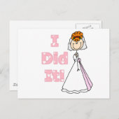 Redhead Bride私がやった ポストカード (正面/裏面)