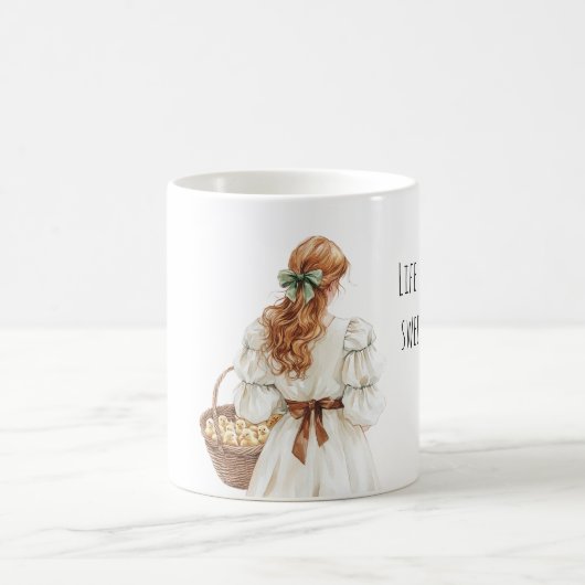 Redhead Female Baby Chicks コーヒーマグカップ (中央)