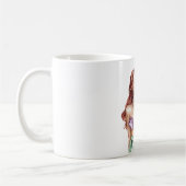 Redhead Female Purple Green コーヒーマグカップ (左)