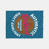 Redhead Keep Out Of Sunlight - Funny Ginger  フリースブランケット (正面(横))