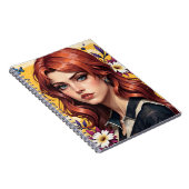 Redhead Portrait Floral 🌸✨ ノートブック (右側)