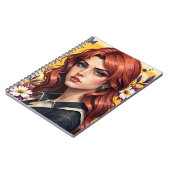 Redhead Portrait Floral 🌸✨ ノートブック (左側)