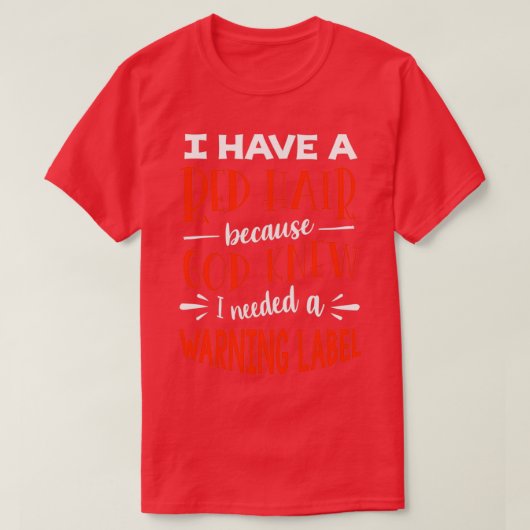 Redhead Red Hair Woman Tシャツ (デザイン正面)