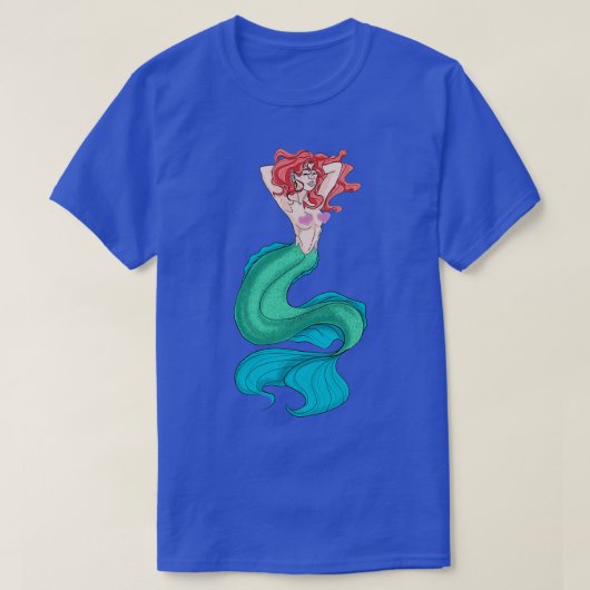 Redheaded Mermaid Tシャツ (デザイン正面)