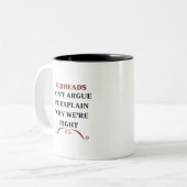 REDHEADS我々は我々が正しい理由を説明しない ツートーンマグカップ (正面左)