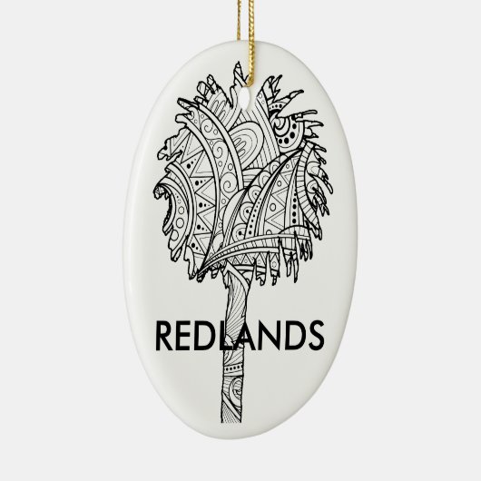 Redlandsのやし-クリスマスのオーナメント セラミックオーナメント (右)