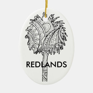 Redlandsのやし-クリスマスのオーナメント セラミックオーナメント