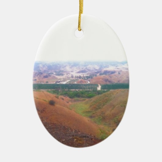 Redlands、カリフォルニア、新しい3Dの米国 セラミックオーナメント (正面)