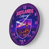 Redlands California ラージ壁時計 (傾斜)