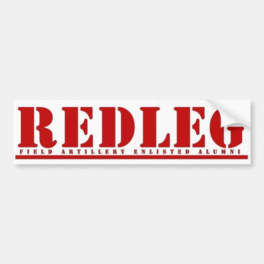 Redlegのバンパーステッカー バンパーステッカー (正面)