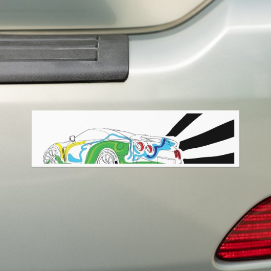 Redlights バンパーステッカー (車上)